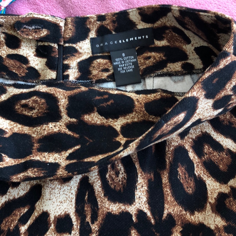Leopard print pencil skirt - Picture 3 of 3